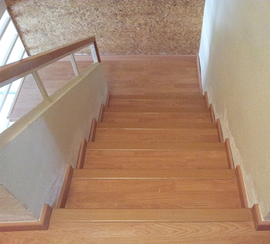 Parquet en una escala